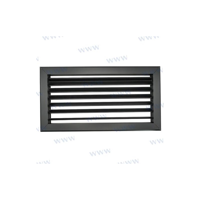 REJILLA ALU NEGRO MATE 12X6