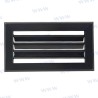 REJILLA ALU NEGRO MATE 8X4