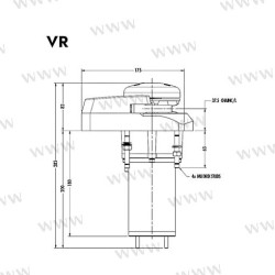 MOLINETE MUIR V900 12V 6MM (1/4)+ RM