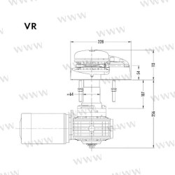 MOLINETE MUIR VR2200 12V 8MM (5/16) + R