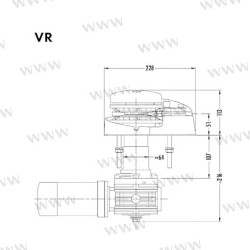 MOLINETE MUIR VR850 24V 10MM (3/8) + RM