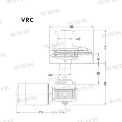 MOLINETE MUIR VRC1250 12V 8MM (5/16) +