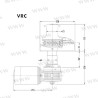 MOLINETE MUIR VRC1250 24V 8MM (5/16) +