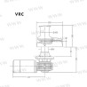 MOLINETE MUIR VRC3500 12V 10MM (3/8) +