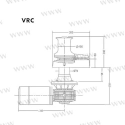MOLINETE MUIR VRC3500 12V 8MM (5/16) +