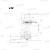 MOLINETE MUIR VRC850 12V 10MM (3/8) + R