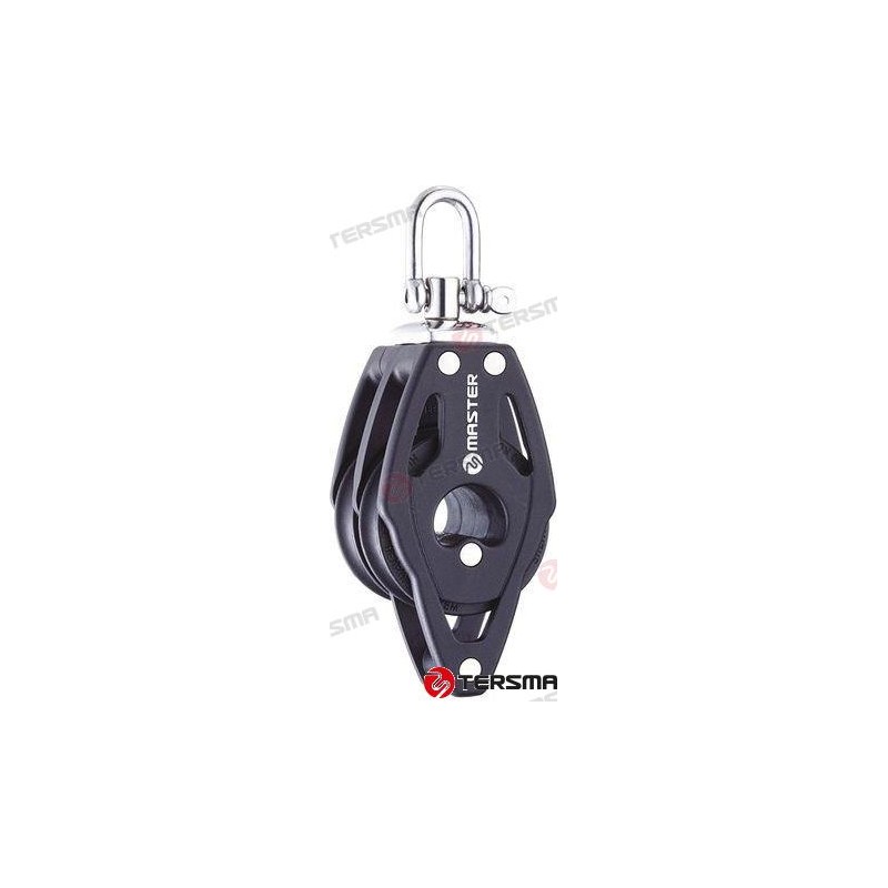 POLEA DOBLE GIRATORIA C/ARRAIGO 40MM