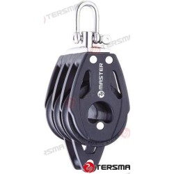 POLEA TRIPLE GIRATORIA C/ARRAIGO 40MM