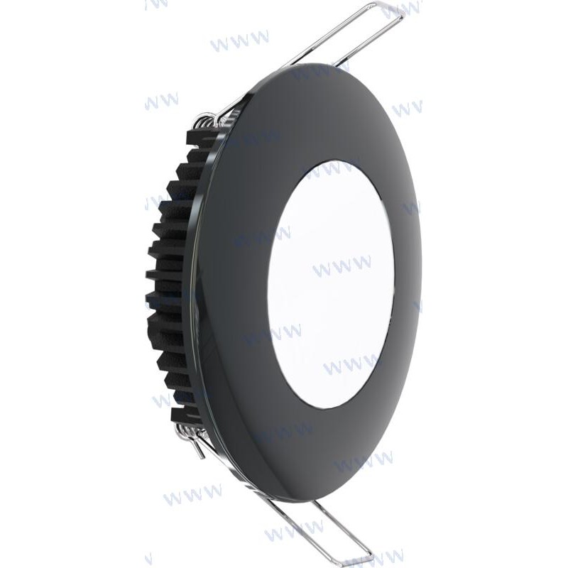 LUZ INTERIOR NEGRA 6 W 600 LUM. 6500K 12