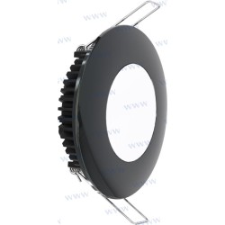 LUZ INTERIOR NICKEL NEGRA 6 W 600 LUM. 6