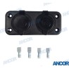 BASE 12V DUAL USB AND SOCKET