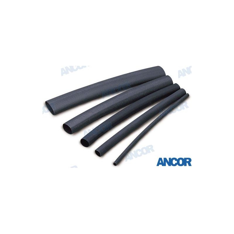 HEAT SHRINK TUBE 9.5-3.2MM BLACK