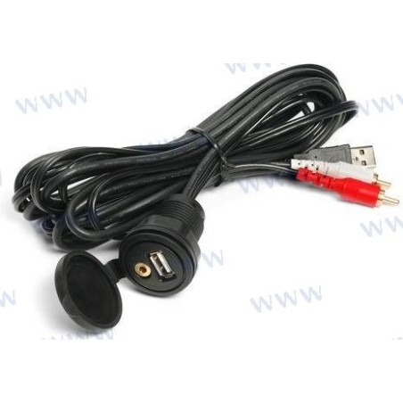 CONEXION USB Y 3,5MM PANELABLE