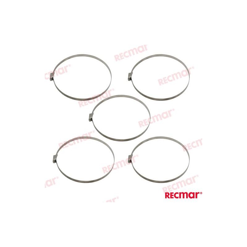 STAINLESS STEEL CLAMP SMO254 200-231 12mm (5)