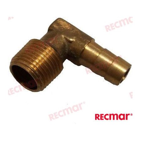 ENTRONQUE LATON 90º 3/8 X 3/8
