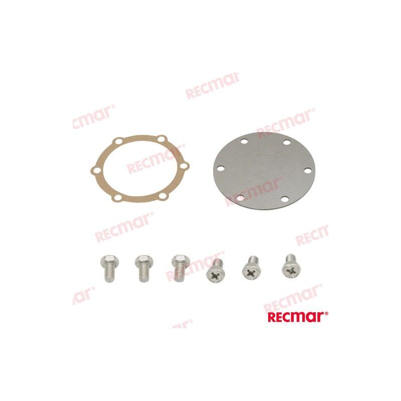 KIT TAPA BOMBA AGUA 87mmØ 6 TORNILLOS