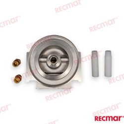 SOPORTE FILTRO ACERO INOX 1/4 ROSCA