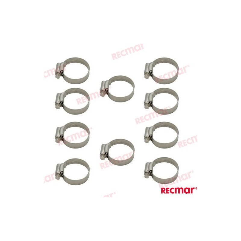 ABRAZADERA INOX SMO254 32-44 12mm (10)
