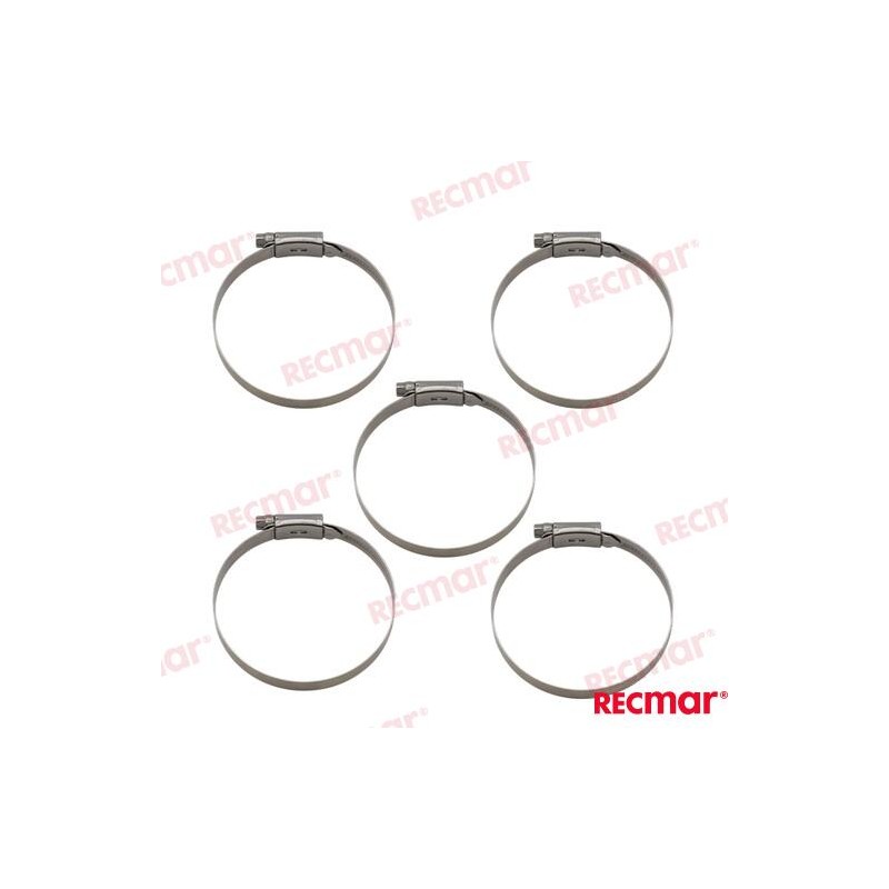 STAINLESS STEEL CLAMP SMO254 77-95 12mm (5)