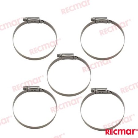 STAINLESS STEEL CLAMP SMO254 77-95 12mm (5)