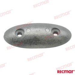 ÁNODO PLACA OVAL 93MM (ZN)
