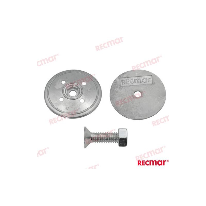RUDDER ANODE PAIR Ø70mm (ZN)