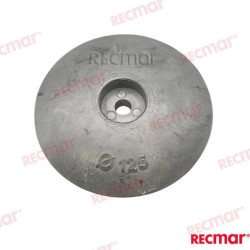 RUDDER ANODE Ø 125mm (ZN)