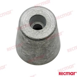 HEXAGONAL ANODE RADICE SHAFT Ø22-25MM 0.18