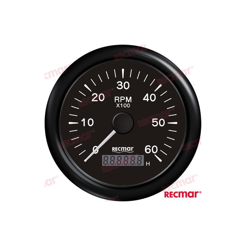 CUENTAVUELTAS 1.0/10.0 - 0/6000 RPM NEGR