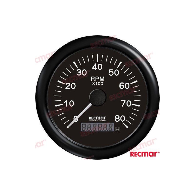 CUENTAVUELTAS 1.0/10.0 - 0/8000 RPM NEGR