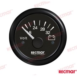 VOLTIMETRO 8 / 32V NEGRO