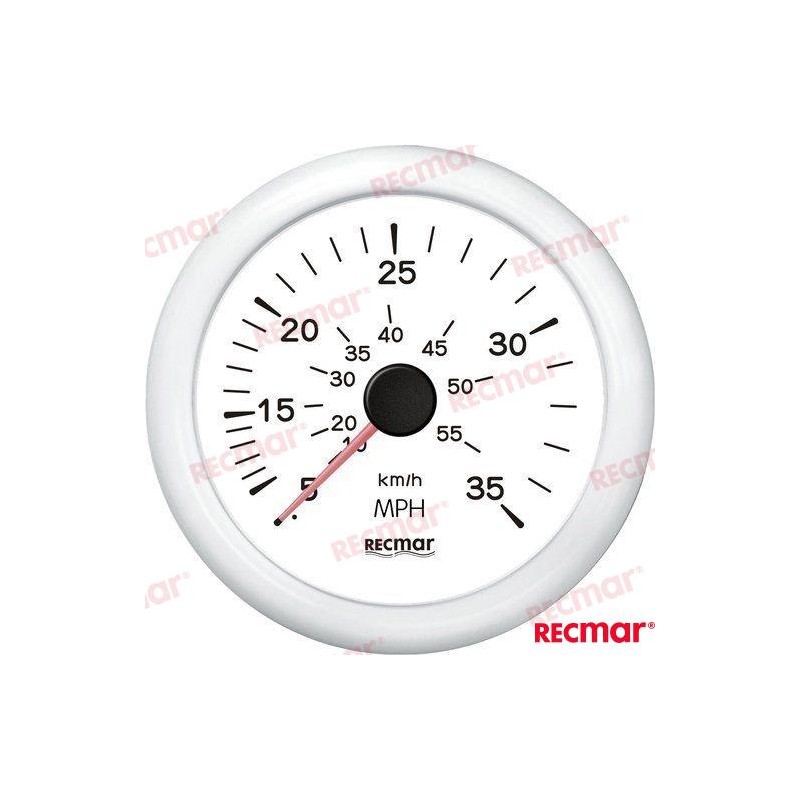 RELOJ CUENTAMILLAS 0/35 MPH BLANCO