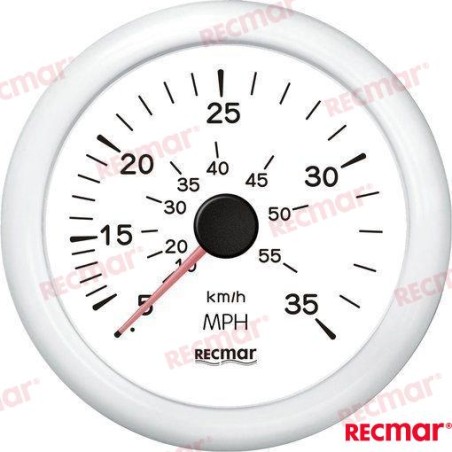 RELOJ CUENTAMILLAS 0/35 MPH BLANCO