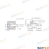 DIAFRAGMA BOMBA MANUAL 720 GPH ALU