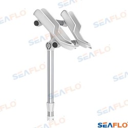 DOUBLE WHITE ROD HOLDER SUPPORT