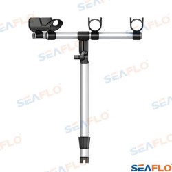 SOPORTE PORTACAÑAS NEGRO TRIPLE