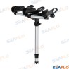 SOPORTE PORTACAÑAS NEGRO TRIPLE