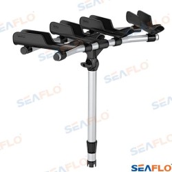 QUADRUPLE BLACK ROD HOLDER SUPPORT