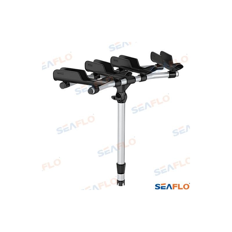 SOPORTE PORTACAÑAS NEGRO CUADRUPLE