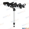 SOPORTE PORTACAÑAS NEGRO CUADRUPLE