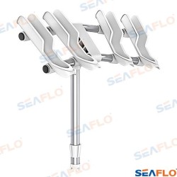 SOPORTE PORTACAÑAS BLANCO CUADRUPLE