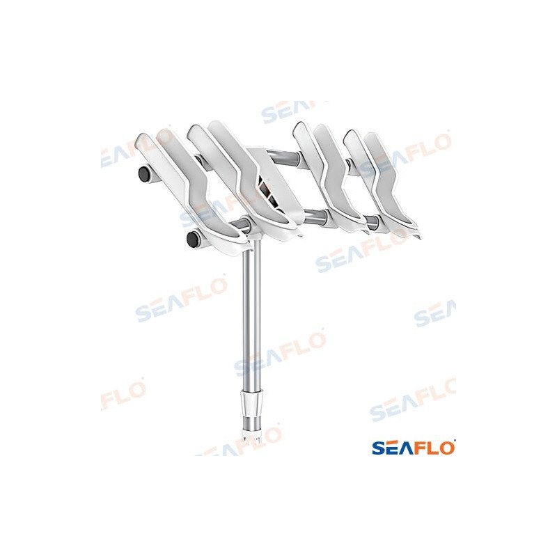 SOPORTE PORTACAÑAS BLANCO CUADRUPLE