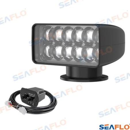 HEADLIGHT 40W 12/24, BLACK