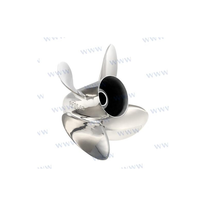 EDELSTAHLPROPELLER RUBEX HR4 13,3X15 LINKS
