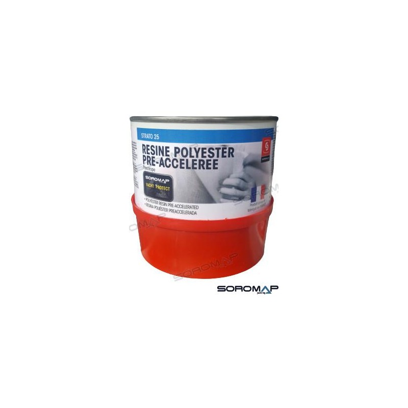 RESINA POLIESTER+CATALIZADOR 375GR.