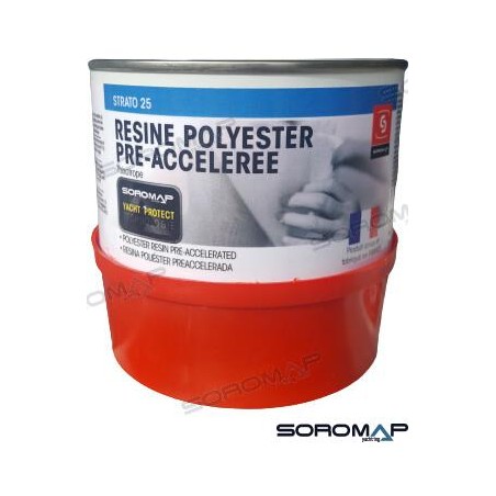 RESINA POLIESTER+CATALIZADOR 375GR.