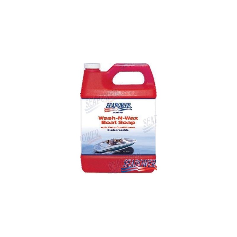 SEAPOWER WASH-N-WAX SOAP 5 LT.