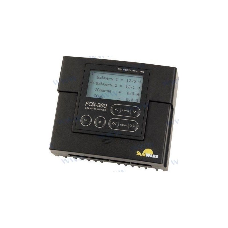 CONTROLADOR DE CARGA FOX-360 20A LCD 12/