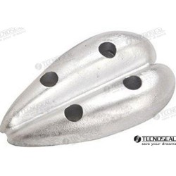 DOPPELTE ZINK-OVALE ANODE 66X116MM