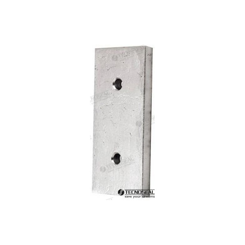 RECHTECKIGE ZINKANODE 100X45X9MM